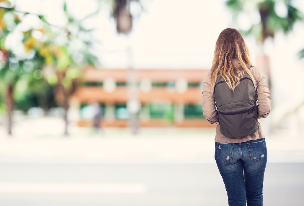 A student attending college