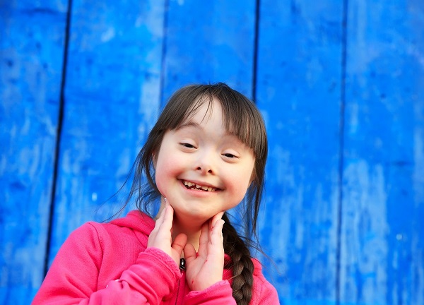 Young girl smiling
