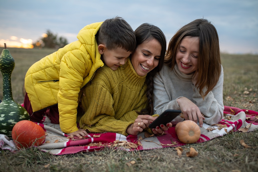 Family managing their U.Plan online account