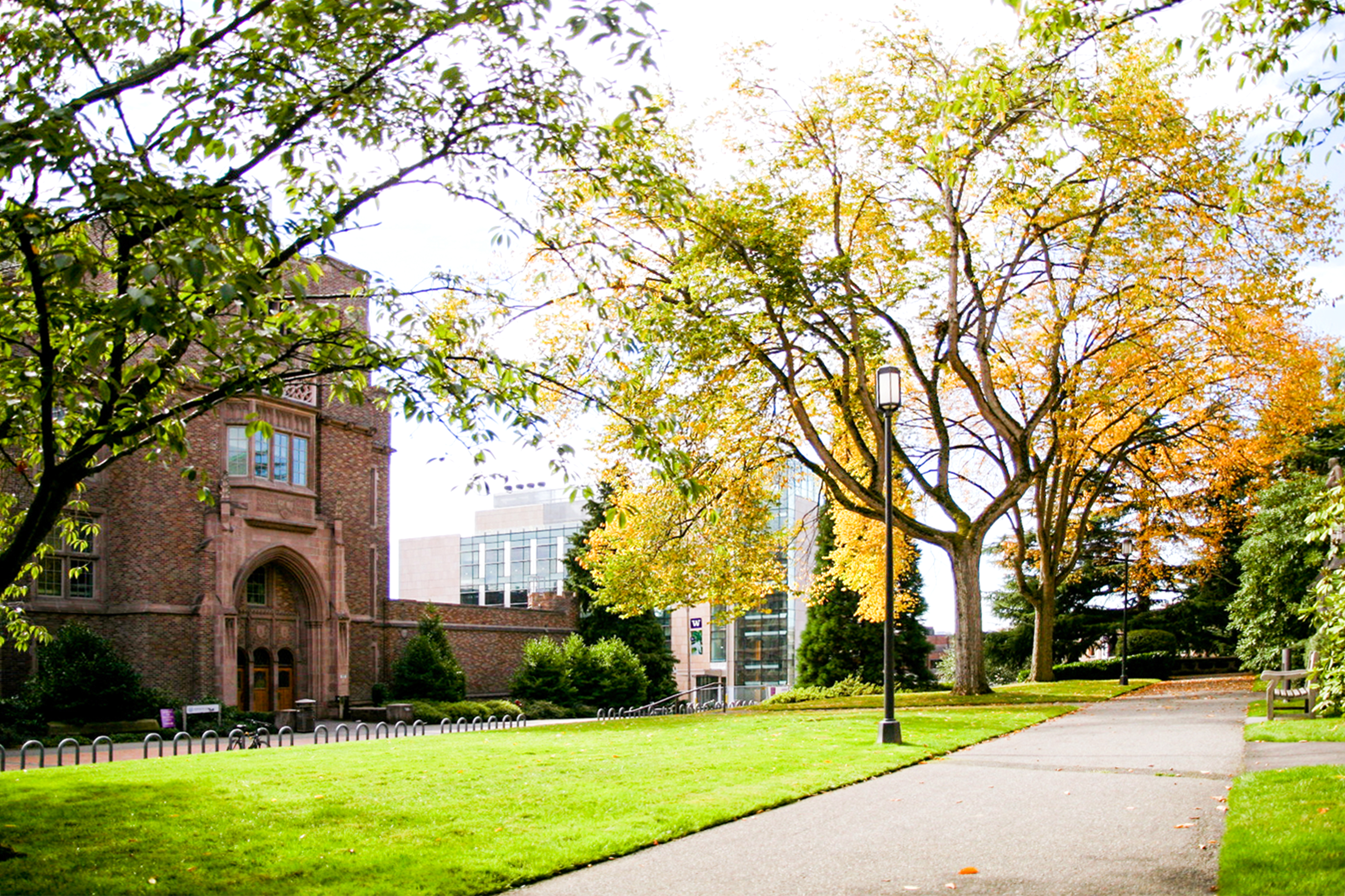 A college campus ready for students on a college visit