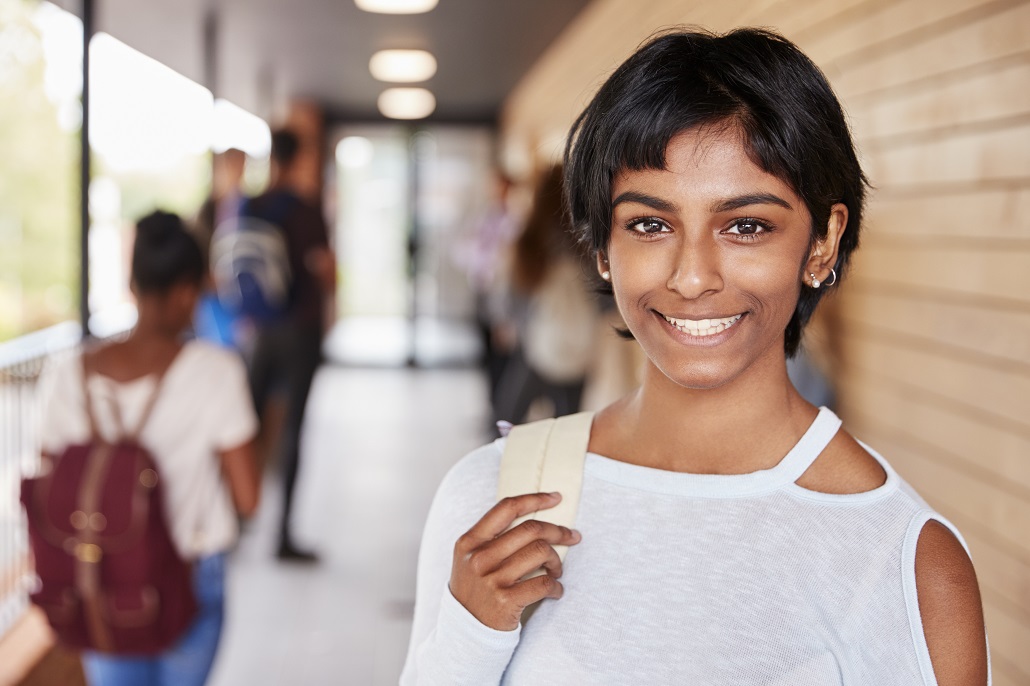 Smiling student