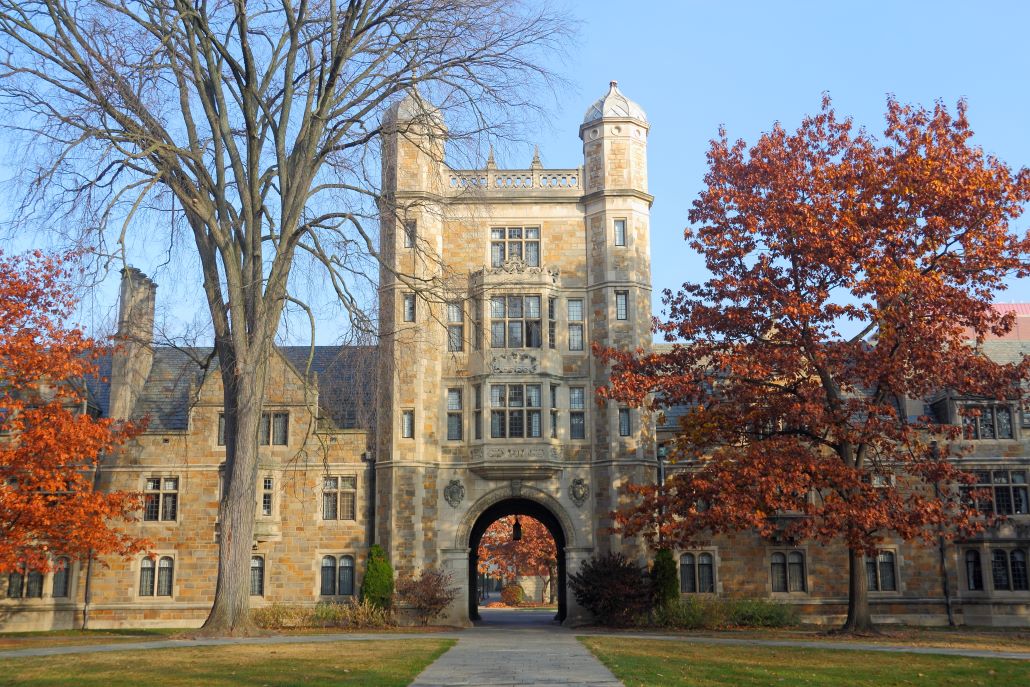 Building on a college campus seen during a campus visit