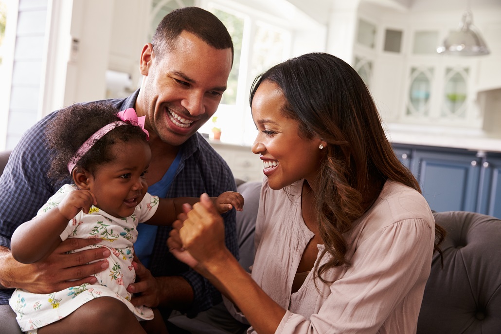 Family with child they set up a college savings account for