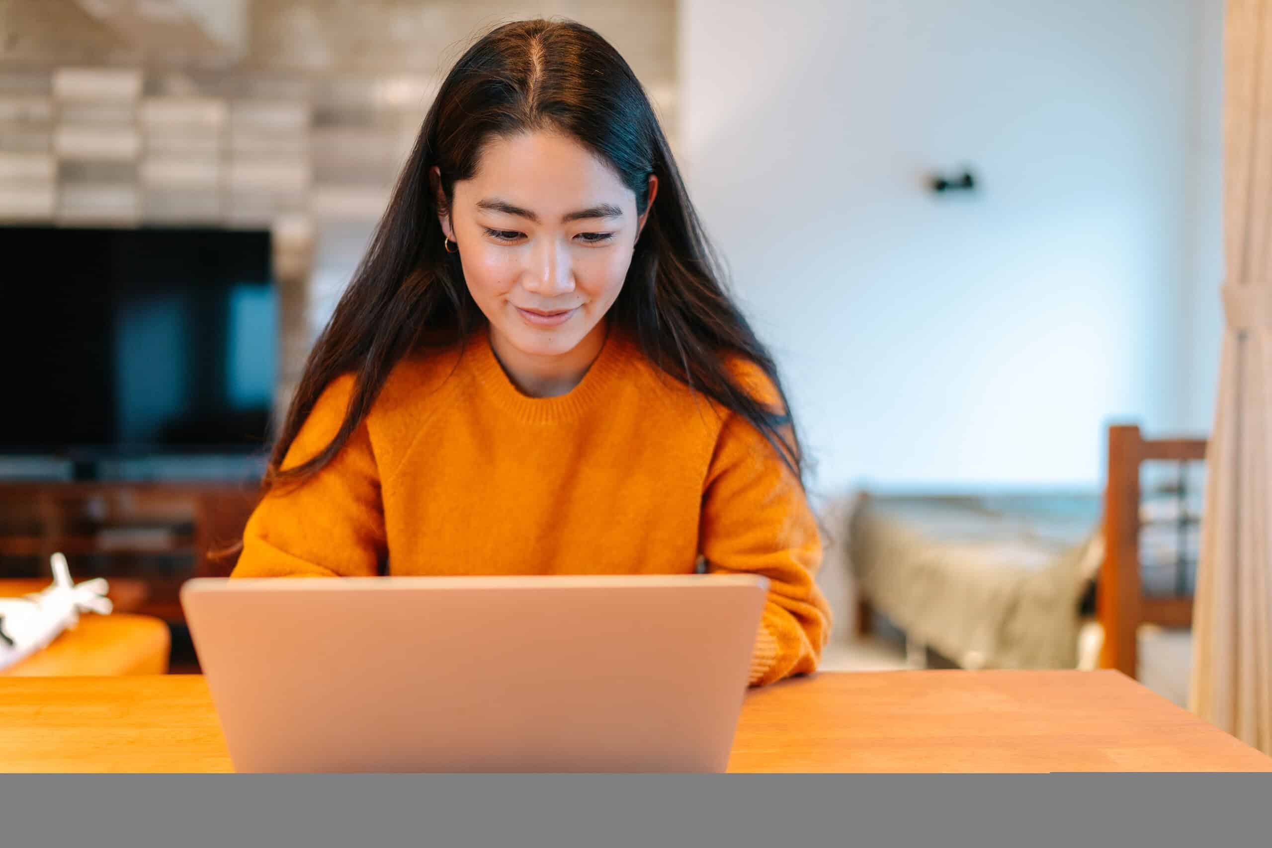 Girl at computer