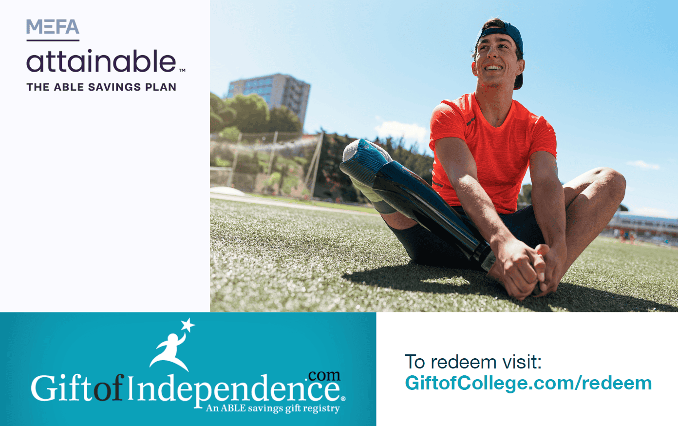 Graphic of MEFA Gift of Independence Card