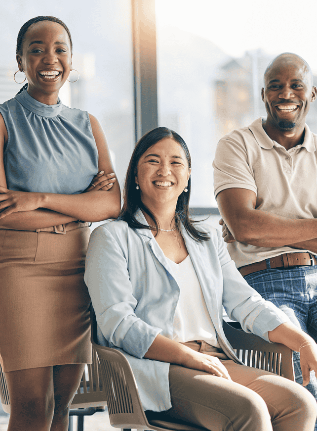 woman in wheelchair with 2 other people