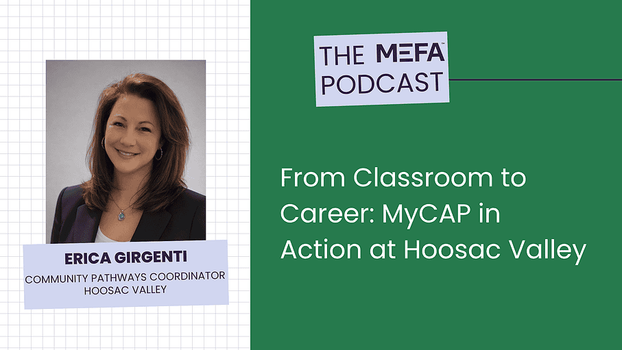Graphic for Podcast Episode: From Classroom to Career: MyCAP in Action at Hoosac Valley